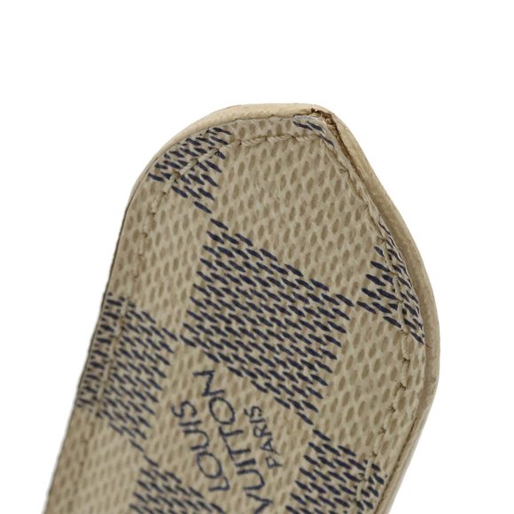 LOUIS VUITTON Damier Azur Santur Voyage Belt Leather #90 M9837U - Picture 7 of 9